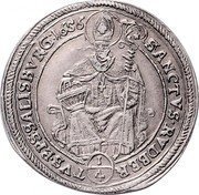 Austria 1/4 Thaler Guidobald von Thun 1656 KM# 182 SANCTVS RVDBER (¼) TVS EPS SALISBVRG coin reverse Austria 1/4 Thaler Guidobald von Thun 1656 KM# 182 SANCTVS RVDBER (¼) TVS EPS SALISBVRG coin reverse
