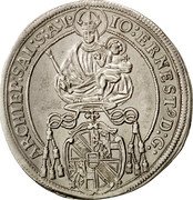 Austria 1/4 Thaler Johann Ernst von Thun 1695 KM# 282 IO ERNEST D G ARCHIEP SAL S A L coin obverse Austria 1/4 Thaler Johann Ernst von Thun 1695 KM# 282 IO ERNEST D G ARCHIEP SAL S A L coin obverse