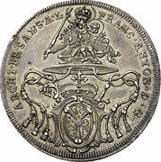Austria 1/4 Thaler Franz Anton von Harrach 1715 KM# 305.2 FRANC ANTON D G ARCHI PR SAL S A L coin obverse Austria 1/4 Thaler Franz Anton von Harrach 1715 KM# 305.2 FRANC ANTON D G ARCHI PR SAL S A L coin obverse