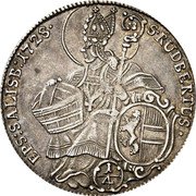 Austria 1/4 Thaler Leopold Anton 1728 KM# 326 S RUDBERTUS EPS SALISB 1728 coin reverse Austria 1/4 Thaler Leopold Anton 1728 KM# 326 S RUDBERTUS EPS SALISB 1728 coin reverse