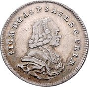 Austria 1/4 Thaler Sigismund von Schrattenbach 1766 KM# 414 SIGM DGA &PSASING PRIM coin obverse Austria 1/4 Thaler Sigismund von Schrattenbach 1766 KM# 414 SIGM DGA &PSASING PRIM coin obverse
