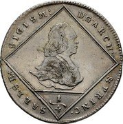 Austria 1/4 Thaler Sigismund von Schrattenbach 1767 KM# 417 D G ARCH & PRINC SALLSB SIDISM coin obverse Austria 1/4 Thaler Sigismund von Schrattenbach 1767 KM# 417 D G ARCH & PRINC SALLSB SIDISM coin obverse