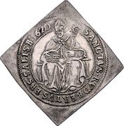 Austria 1/4 Thaler (Paris von Lodron) KM# 58 SANCTVS · RVDBERTVS · EPS · SALISB : 16Z0 coin reverse Austria 1/4 Thaler (Paris von Lodron) KM# 58 SANCTVS · RVDBERTVS · EPS · SALISB : 16Z0 coin reverse
