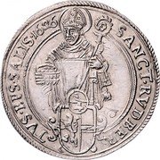Austria 1/4 Thaler (Paris von Lodron) KM# 97 SANCT RVDEBER TVS EPS SALIS coin reverse Austria 1/4 Thaler (Paris von Lodron) KM# 97 SANCT RVDEBER TVS EPS SALIS coin reverse
