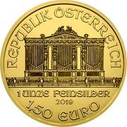 Austria 1,50 Euro Gustav Klimt - Judith 2019 REPUBLIK ÖSTERREICH 1 UNZE FEINSILBER 2019 1,50 EURO coin obverse Austria 1,50 Euro Gustav Klimt - Judith 2019 REPUBLIK ÖSTERREICH 1 UNZE FEINSILBER 2019 1,50 EURO coin obverse