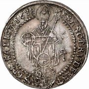 Austria 1/6 Thaler Paris von Lodron 1638 KM# 107.2 SANCT RVDBERT VS EPS SALISB coin reverse Austria 1/6 Thaler Paris von Lodron 1638 KM# 107.2 SANCT RVDBERT VS EPS SALISB coin reverse