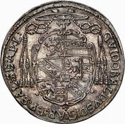 Austria 1/6 Thaler Guidobald von Thun 1656 KM# 181 GVIDOBALDVS D G AR EP SAL SE AP L coin obverse Austria 1/6 Thaler Guidobald von Thun 1656 KM# 181 GVIDOBALDVS D G AR EP SAL SE AP L coin obverse