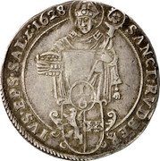Austria 1/6 Thaler (Paris von Lodron) KM# 107.1 SANCT RVDBERTVS EPS SALZ 1628 coin reverse Austria 1/6 Thaler (Paris von Lodron) KM# 107.1 SANCT RVDBERTVS EPS SALZ 1628 coin reverse