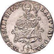 Austria 1/9 Thaler Guidobald 1656 KM# 179 1/9 SANCT RVDBER TVS EPS SALISB 1656 coin reverse Austria 1/9 Thaler Guidobald 1656 KM# 179 1/9 SANCT RVDBER TVS EPS SALISB 1656 coin reverse