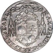Austria 1/9 Thaler Maximilian Gandolph 1673 KM# 222 MAX GAND D G AR EP SAL SE AP L coin obverse Austria 1/9 Thaler Maximilian Gandolph 1673 KM# 222 MAX GAND D G AR EP SAL SE AP L coin obverse