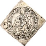 Austria 1/9 Thaler Max Gandolf von Kuenburg 1673 KM# 214 S RVDBERTVS (1/9) EPS SALISB coin reverse Austria 1/9 Thaler Max Gandolf von Kuenburg 1673 KM# 214 S RVDBERTVS (1/9) EPS SALISB coin reverse