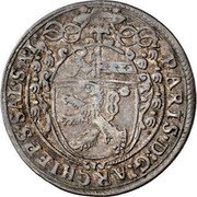 Austria 1/9 Thaler (Paris von Lodron) KM# 79 PARIS D G ARCHIEPS SAL S A L coin obverse Austria 1/9 Thaler (Paris von Lodron) KM# 79 PARIS D G ARCHIEPS SAL S A L coin obverse