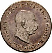 Austria 1 Corona Franz Joseph I 1914  FRANZ JOSEPH I KAISER VON OSTERREICH coin obverse Austria 1 Corona Franz Joseph I 1914  FRANZ JOSEPH I KAISER VON OSTERREICH coin obverse
