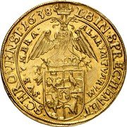 Austria 10 Ducat Johann Franz 1638 KM# A31 L B IN SPRECHEN ET SCHROVENST 1638 coin reverse Austria 10 Ducat Johann Franz 1638 KM# A31 L B IN SPRECHEN ET SCHROVENST 1638 coin reverse
