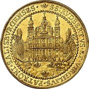 Austria 10 Ducat Guidobald von Thun 1654 KM# 168 SS : RVDBERTVS ET VIRGILIVS PATRONI SALISBVRGENSES coin reverse Austria 10 Ducat Guidobald von Thun 1654 KM# 168 SS : RVDBERTVS ET VIRGILIVS PATRONI SALISBVRGENSES coin reverse