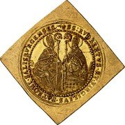 Austria 10 Ducat Max Gandolf von Kuenburg Klippe 1668 KM# 205 SS RVDBERTVS ET VIRGILIVS PATRONI SALISBVRGENSES coin reverse Austria 10 Ducat Max Gandolf von Kuenburg Klippe 1668 KM# 205 SS RVDBERTVS ET VIRGILIVS PATRONI SALISBVRGENSES coin reverse