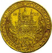 Austria 10 Ducat Paris von Lodron Consecration 1628 KM# 132 ECCLES METROP SALISB DEDICATVR 25 SEPT APARIDE ARCHIE 1628 coin obverse