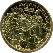 Austria 10 Euro 2009 Republic REPUBLIK ÖSTERREICH DÜRNSTEIN 10 EURO 2009 coin obverse Austria 10 Euro 2009 Republic REPUBLIK ÖSTERREICH DÜRNSTEIN 10 EURO 2009 coin obverse