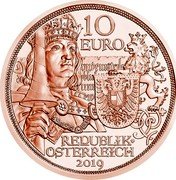 Austria 10 Euro (Chivalry) 10 EURO REPUBLIK ÖSTERREICH 2019 coin obverse Austria 10 Euro (Chivalry) 10 EURO REPUBLIK ÖSTERREICH 2019 coin obverse