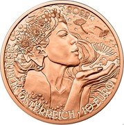 Austria 10 Euro Flower language - Dandelion 2022 REPUBLIK ÖSTERREICH 10 EURO 2022 coin obverse Austria 10 Euro Flower language - Dandelion 2022 REPUBLIK ÖSTERREICH 10 EURO 2022 coin obverse
