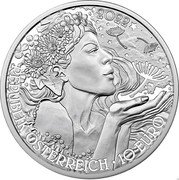 Austria 10 Euro Flower language - Dandelion 2022 UNC REPUBLIK ÖSTERREICH 10 EURO 2022 coin obverse Austria 10 Euro Flower language - Dandelion 2022 UNC REPUBLIK ÖSTERREICH 10 EURO 2022 coin obverse
