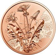 Austria 10 Euro Flower language - Dandelion 2022  coin reverse Austria 10 Euro Flower language - Dandelion 2022  coin reverse