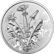 Austria 10 Euro Flower language - Dandelion 2022 UNC  coin reverse Austria 10 Euro Flower language - Dandelion 2022 UNC  coin reverse