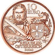 Austria 10 Euro Fortitude 2020  10 EURO REPUBLIK ÖSTERREICH 2020 coin obverse