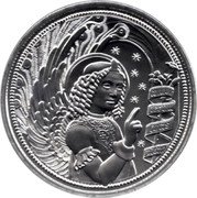 Austria 10 Euro (Gabriel – The Revealing Angel) KM# 3268b coin reverse