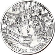 Austria 10 Euro Gottweig Abbey. Gilded 2006 CAROLUS VI KAISERSTIEGE coin reverse Austria 10 Euro Gottweig Abbey. Gilded 2006 CAROLUS VI KAISERSTIEGE coin reverse