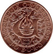 Austria 10 Euro Heavenly Messengersn - Uriel - The Illuminating Angel 2018 R E P U B L I K Ö S T E R R E I C H 1 0 E U R O 2018 coin obverse Austria 10 Euro Heavenly Messengersn - Uriel - The Illuminating Angel 2018 R E P U B L I K Ö S T E R R E I C H 1 0 E U R O 2018 coin obverse