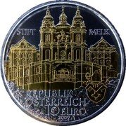 Austria 10 Euro (Melk Abbey. Gilded) 10 EURO 2017 REPUBLIK ÖSTERREICH STIFT MELK coin obverse