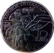Austria 10 Euro (My dear old Augustin Gilded) REPUBLIK ÖSTEREREICH 10 EURO 2011 coin obverse Austria 10 Euro (My dear old Augustin Gilded) REPUBLIK ÖSTEREREICH 10 EURO 2011 coin obverse