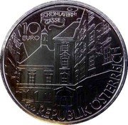 Austria 10 Euro (The Basilisk of Vienna.Partially gilded) REPUBLIK ÖSTERREICH 10 EURO 2009 SCHÖNLATERN GASSE coin obverse Austria 10 Euro (The Basilisk of Vienna.Partially gilded) REPUBLIK ÖSTERREICH 10 EURO 2009 SCHÖNLATERN GASSE coin obverse