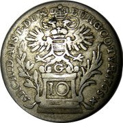 Austria 10 Kreuzer Maria Theresia 1765 KM# 11 ARCHID AUST DUX BURG CO TYR 1765 coin reverse Austria 10 Kreuzer Maria Theresia 1765 KM# 11 ARCHID AUST DUX BURG CO TYR 1765 coin reverse