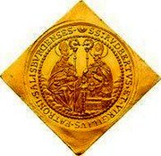 Austria 15 Ducat Max Gandolf von Kuenburg 1668 KM# 208 SS : RVDBERTVS • ET • VIRGILIVS • PATRONI • SALISBVRGENSES • coin reverse Austria 15 Ducat Max Gandolf von Kuenburg 1668 KM# 208 SS : RVDBERTVS • ET • VIRGILIVS • PATRONI • SALISBVRGENSES • coin reverse