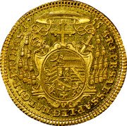 Austria 2 Ducat Sigismund von Schrattenbach 1755 KM# 385 SRIPR SAL S S AP IEG NAT GER PRIMAS 17 55 coin reverse Austria 2 Ducat Sigismund von Schrattenbach 1755 KM# 385 SRIPR SAL S S AP IEG NAT GER PRIMAS 17 55 coin reverse