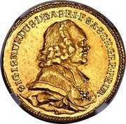 Austria 2 Ducat Sigismund von Schrattenbach 1768 KM# 412 SIGISMUNDUS D G A S R I P S A S L N GER PRIM coin obverse Austria 2 Ducat Sigismund von Schrattenbach 1768 KM# 412 SIGISMUNDUS D G A S R I P S A S L N GER PRIM coin obverse