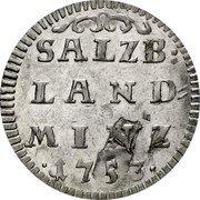 Austria 2 Kreuzer Sigismund III 1753 KM# 368 1753 SALZB LAND MINZ coin reverse Austria 2 Kreuzer Sigismund III 1753 KM# 368 1753 SALZB LAND MINZ coin reverse
