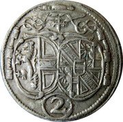 Austria 2 Kreuzer Johann Ernst von Thun 1692 KM# 276 2 coin obverse Austria 2 Kreuzer Johann Ernst von Thun 1692 KM# 276 2 coin obverse
