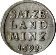 Austria 2 Kreuzer Johann Ernst von Thun 1692 KM# 276 SALZ: LAND- MINZ 1692. coin reverse Austria 2 Kreuzer Johann Ernst von Thun 1692 KM# 276 SALZ: LAND- MINZ 1692. coin reverse