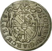 Austria 2 Kreuzer Johann Ernst von Thun 1702 KM# 280 IO ERN D G ARCHIEP coin obverse Austria 2 Kreuzer Johann Ernst von Thun 1702 KM# 280 IO ERN D G ARCHIEP coin obverse