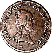 Austria 2 Pfenning (Ferdinand III of Austria-Tuscany) KM# 493 FERD KURFURST VON SALZBURG coin obverse Austria 2 Pfenning (Ferdinand III of Austria-Tuscany) KM# 493 FERD KURFURST VON SALZBURG coin obverse