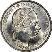 Austria 2 Thaler Franz Joseph I 1857A X# M10.1 FRANZ JOSEPH I V G G KAISER V OESTERREICH C R 121 II 925 A coin obverse Austria 2 Thaler Franz Joseph I 1857A X# M10.1 FRANZ JOSEPH I V G G KAISER V OESTERREICH C R 121 II 925 A coin obverse