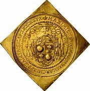 Austria 20 Ducat Max Gandolf von Kuenburg 1668 KM# 210 MAXIMIL : GANDOLPH9 D : G : ARCHIEPS : SALISB : SE : AP : LE : S : R : I : PR : 16 68 coin obverse Austria 20 Ducat Max Gandolf von Kuenburg 1668 KM# 210 MAXIMIL : GANDOLPH9 D : G : ARCHIEPS : SALISB : SE : AP : LE : S : R : I : PR : 16 68 coin obverse