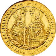 Austria 20 Ducat Franz Anton von Harrach 1709 KM# 303 SS PVDBERTUS ET VIRGILIUS PATRONI SALISBURGENSES coin reverse Austria 20 Ducat Franz Anton von Harrach 1709 KM# 303 SS PVDBERTUS ET VIRGILIUS PATRONI SALISBURGENSES coin reverse