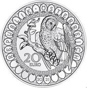 Austria 20 Euro Owl wisdom 2021 REPUBLIK • ÖSTERREICH 20 21 coin obverse Austria 20 Euro Owl wisdom 2021 REPUBLIK • ÖSTERREICH 20 21 coin obverse