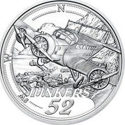 Austria 20 Euro (Toward the sky - The Advent of Powered Flight) JUNKERS 52 SW W N coin reverse Austria 20 Euro (Toward the sky - The Advent of Powered Flight) JUNKERS 52 SW W N coin reverse