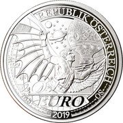 Austria 20 Euro Toward the sky - The dream of flying 2019 REPUBLIK ÖSTERREICH 20 EURO 2019 coin obverse Austria 20 Euro Toward the sky - The dream of flying 2019 REPUBLIK ÖSTERREICH 20 EURO 2019 coin obverse