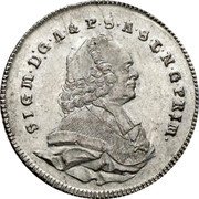 Austria 20 Kreuzer Sigismund III 1770 KM# 410.1 SIGM D G A & P S A S L N G PRIM coin obverse Austria 20 Kreuzer Sigismund III 1770 KM# 410.1 SIGM D G A & P S A S L N G PRIM coin obverse